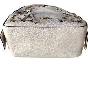 Coach | Bags | Coach Andi Embellished Pebble Leather Chalk  display picture 1